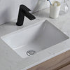 Quinn 900mm Matte White Wall Hung Vanity