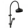 Lillian Twin Rail Shower - Matte Black