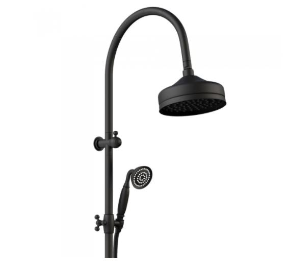Lillian Twin Rail Shower - Brushed Nickel