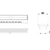 800mm Square Slotted  Shower Grate