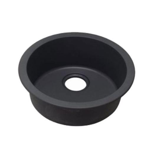 Arete Stone Kitchen Sink - Matte Black - Bayside Bathroom