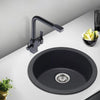 Arete Stone Kitchen Sink - Matte Black - Bayside Bathroom