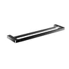 Eneo 80cm Matte Black Double Towel Rail