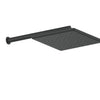 Swept Overhead Wall Shower - Matte Black