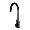 Round Mini Gooseneck Sink Mixer- Matte Black