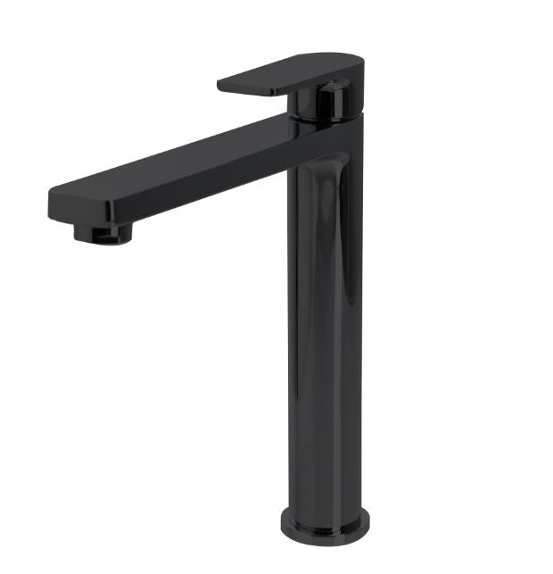 The Gabe Leva Matte Black Tall Basin Mixer