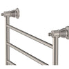 Lillian 600 x 458 Brushed Nickel Heated Towel Rail