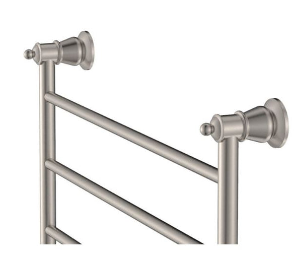 Lillian 600 x 458 Brushed Nickel Heated Towel Rail