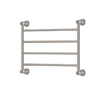 Lillian 600 x 458 Brushed Nickel Heated Towel Rail