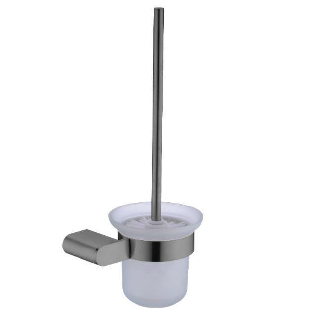 Ecco Toilet Brush Holder - Gunmetal - Bayside Bathroom