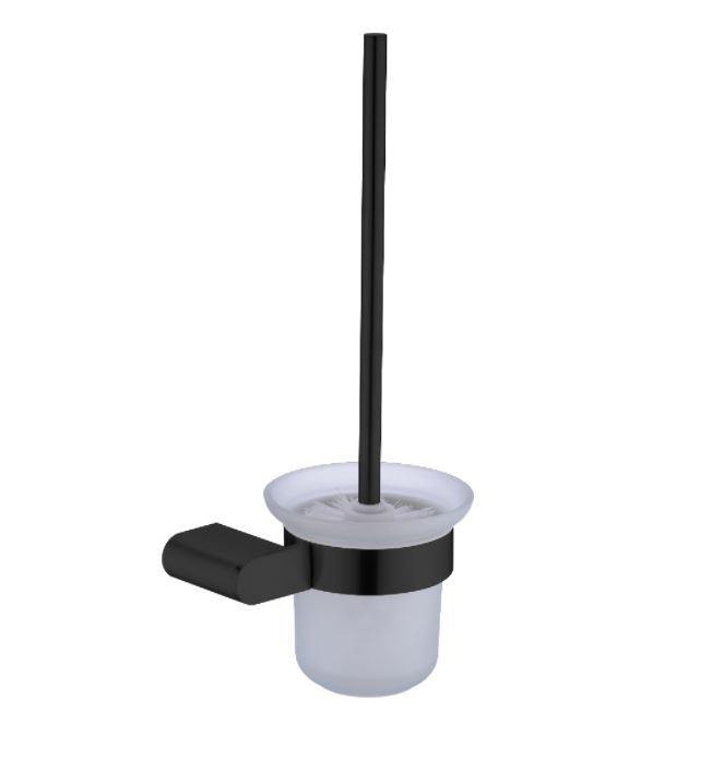 Ecco Toilet Brush Holder - Matte black - Bayside Bathroom