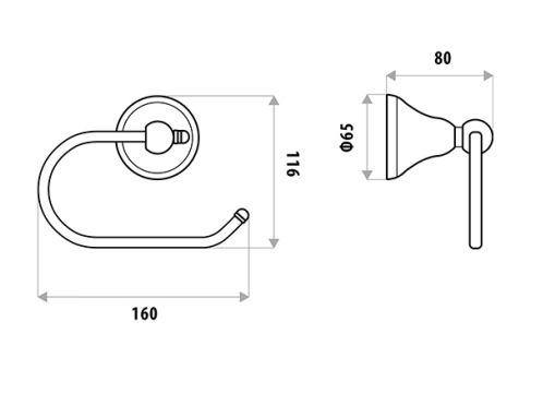 Byron Toilet Roll Holder - Bayside Bathroom