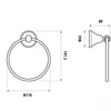 Byron Towel Ring - Bayside Bathroom