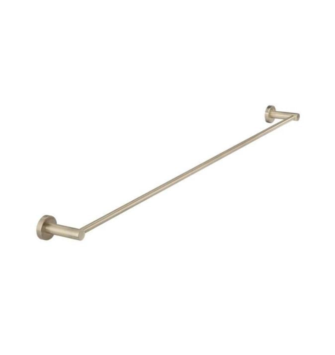 Meir Round Single Towel Rail 900mm - Champagne