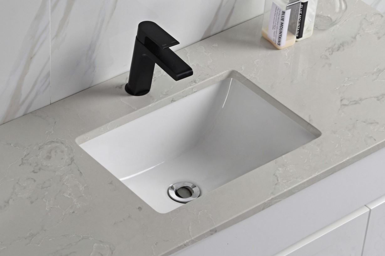 Cloudy Mist Undermount Basin Stone Top