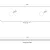 Chloe Matte White 1800mm Curve Vanity