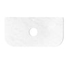 Chloe Matte White 900mm Curve Vanity