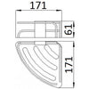 Caulfield Corner Basket - Bayside Bathroom