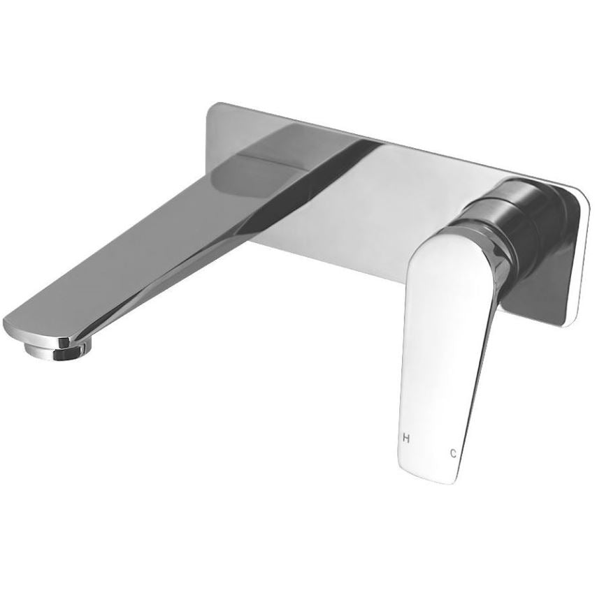 Exon Wall Mixer With Spout - Chrome