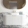 Chloe Matte White 1200mm Curve Vanity