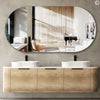 Chloe Natural Oak 1800mm Curve Vanity