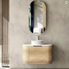 Chloe Natural Oak 750mm Curve Vanity