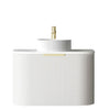 Chloe Matte White 750mm Curve Vanity