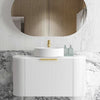 Chloe Matte White 900mm Curve Vanity