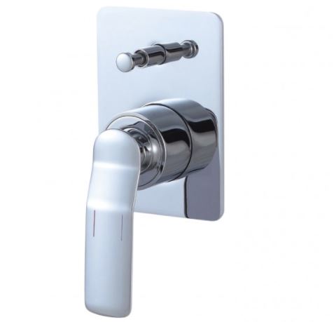 Synergii Shower or Bath Mixer with Diverter Button - Brushed Rose Gold