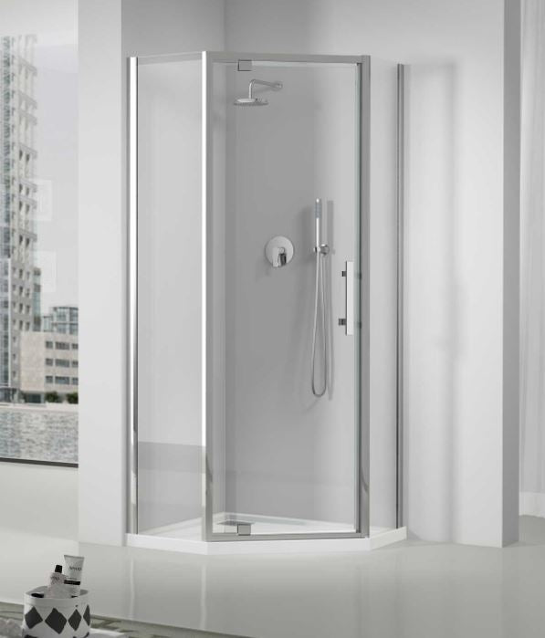 Louve Neo Angle Pivot Shower Screen 900-1000