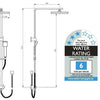 Cube Double Hose Shower Set