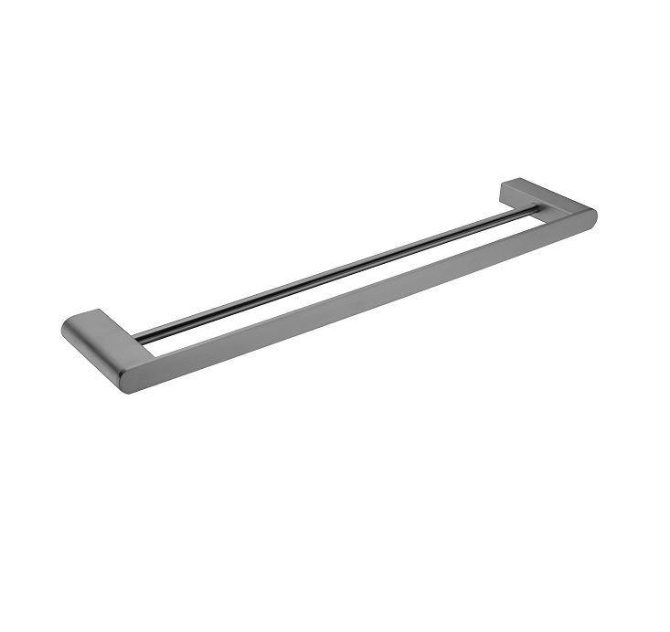 Ecco Double Towel Rail - Gunmetal