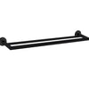 Dolce Double Towel Rail  - Matte Black - Bayside Bathroom