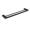 Ecco Double Towel Rail - Matte Black - Bayside Bathroom