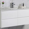 Daisy White Gloss Wall Hung Vanity 750-1800mm