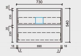 Daisy 600mm -1800mm Wall Hung Vanity
