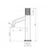 Diamond Basin Mixer- Gun Metal