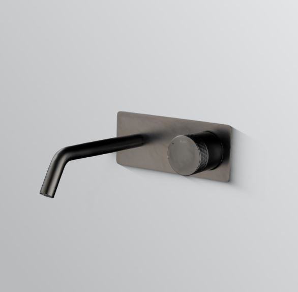 Diamond Wall Basin MIxer w/ Backplate- Gun Metal