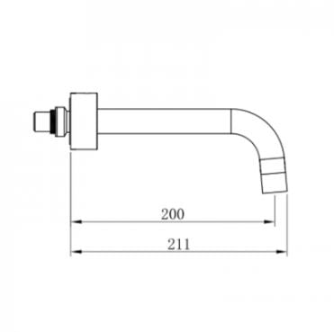 Element Bath Tap Set- Brushed Brass