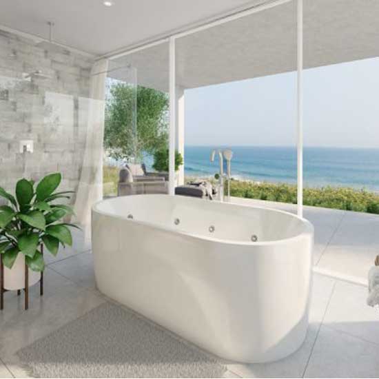 Elisi 1700 Freestanding 14 Jets Spa Bath