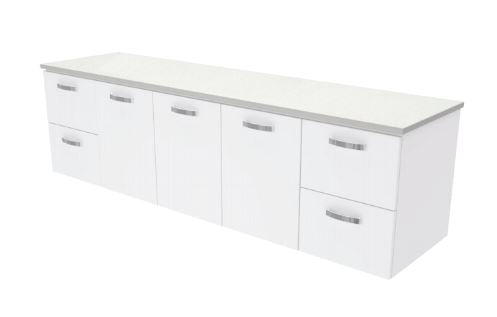 Elka 1500mm Wall Hung Vanity With Stone Top