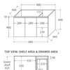 Elka 1500mm Wall Hung Vanity With Stone Top