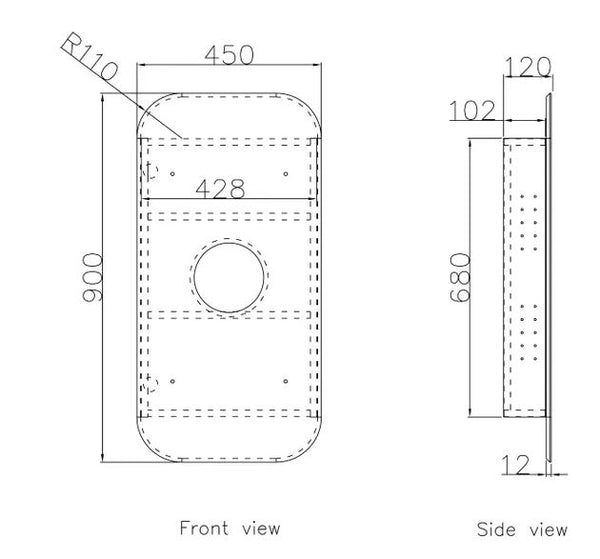 Ella 450 Mirror Cabinet