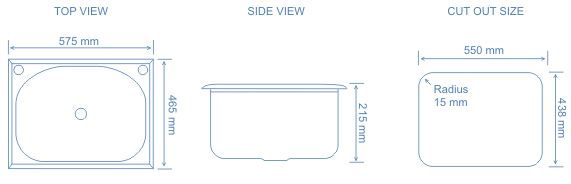 Euro 35L sink