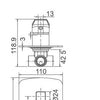Exon Shower Mixer W/ Divertor- Matte Black