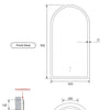 Arch 500 Frameless LED Mirror