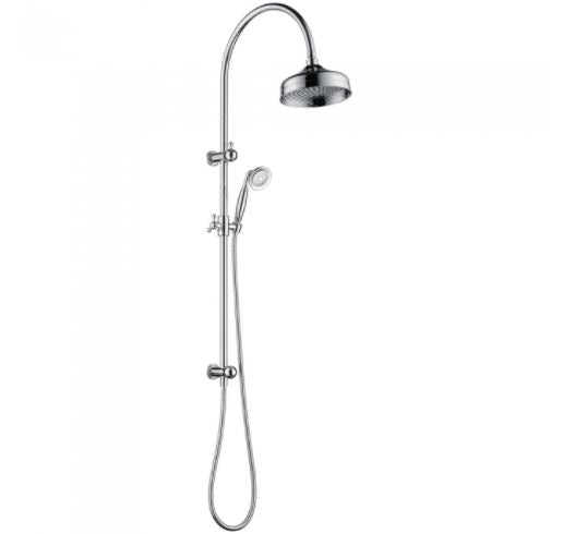 Lillian Twin Rail Shower - Chrome