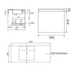 Rimini Rain Forest 1200mm Wall Hung Vanity
