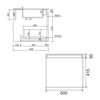 Rimini Rain Forest 800mm Wall Hung Vanity