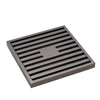 Gunmetal 80mm Square Slim Grate Floor Waste